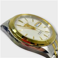 Seiko 5 7S26-03V0 White Dial Day Date Automatic Mens Watch JAPAN